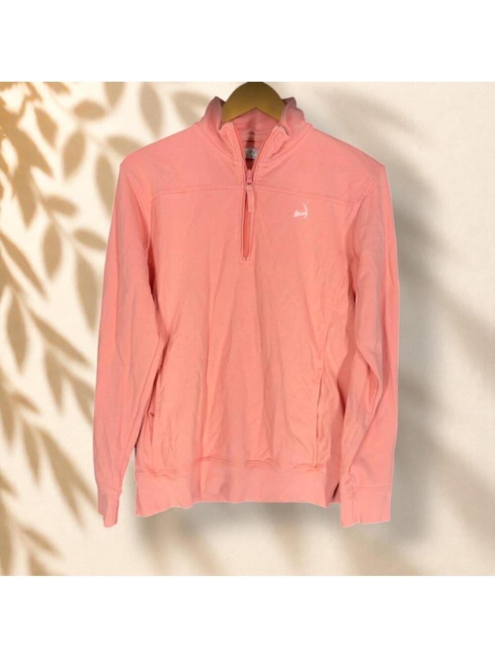 Cuffy's Activewear Track Jacket Women M Medium Pink Zipper Cotton Long Sleeve
